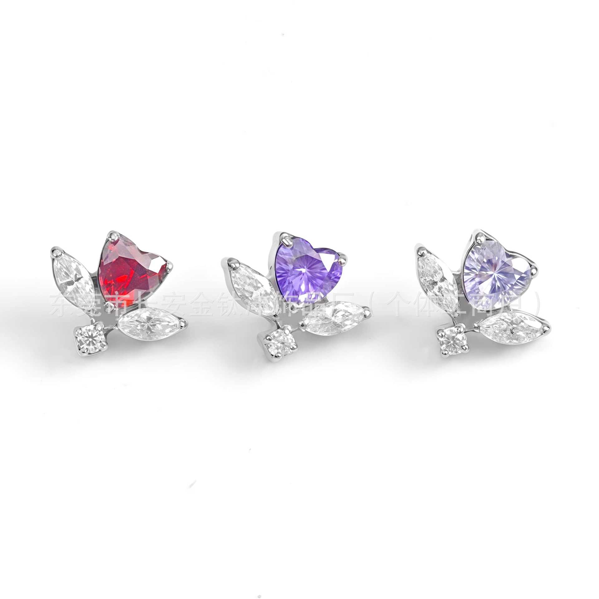 Pointed titanium steel lip stud product view