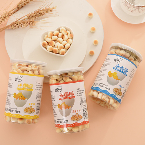 Wholesale biscuit manufacturer canned multi-flavored children's puffed snack teeth-grinding rods small biscuit snacks