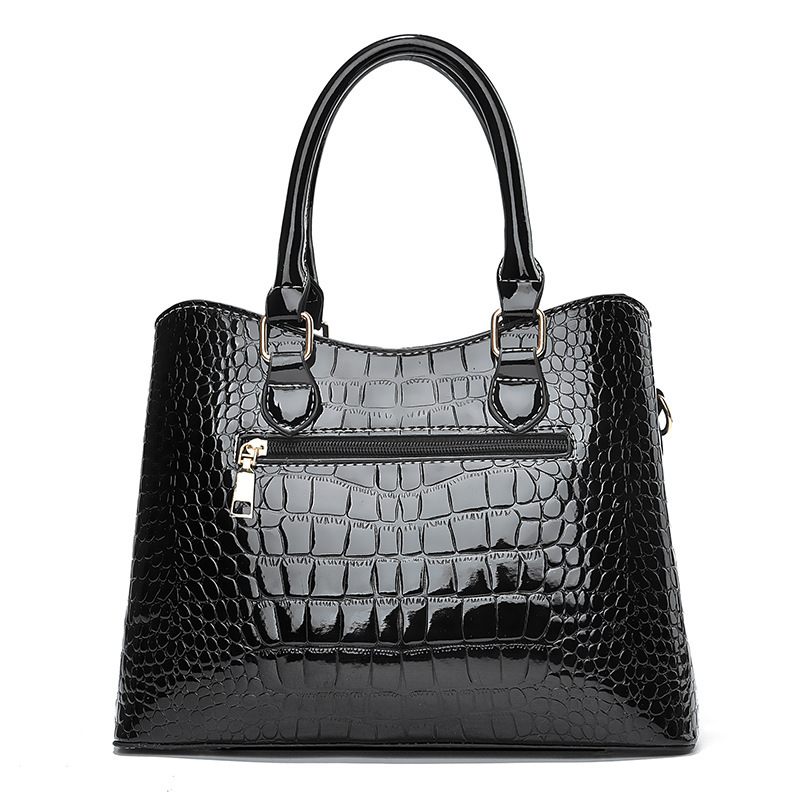 [Bolso de mujeres de Shichen] Otoño Invierno 2023 temperamento bolso de mano de gran capacidad bolso de mujer con patrón de cocodrilo bolso de hombro