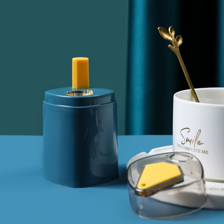 Automatic pop-up toothpick dispenser, creative desktop holder, compact 30–70% fill