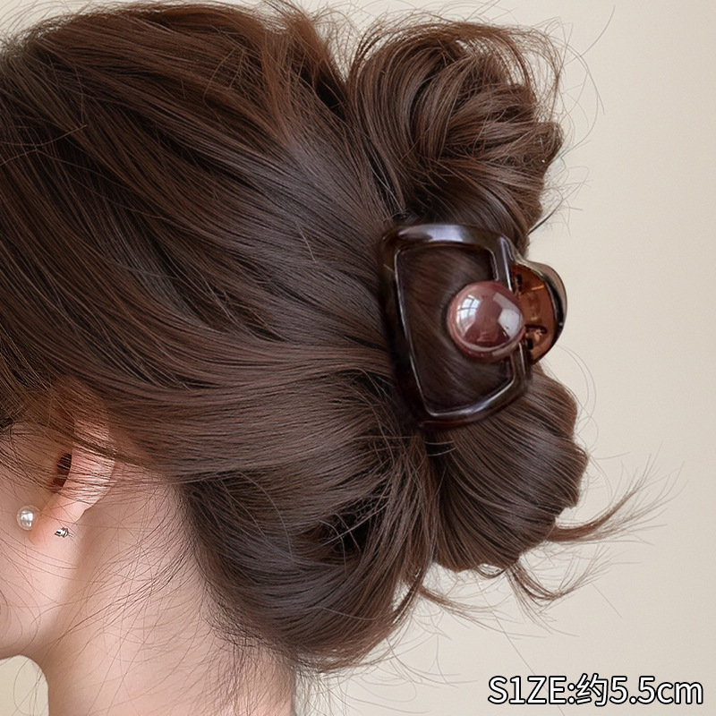 25#투명한 회색 비드 사각 그리퍼