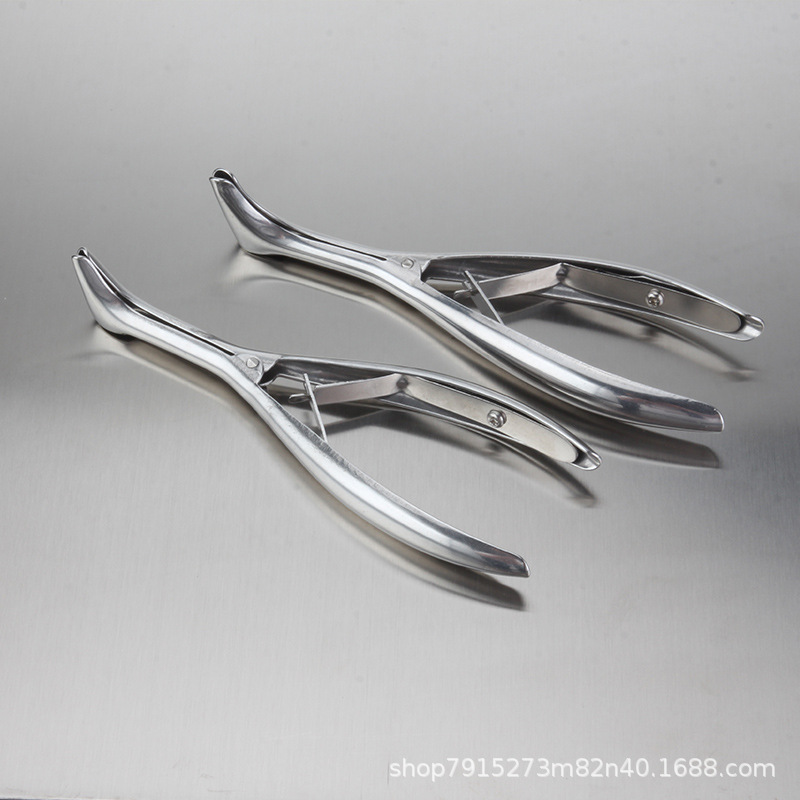 304不锈钢检鼻镜鼻窥双孔撑开器成人儿童扩耳鼻腔检查钳医用