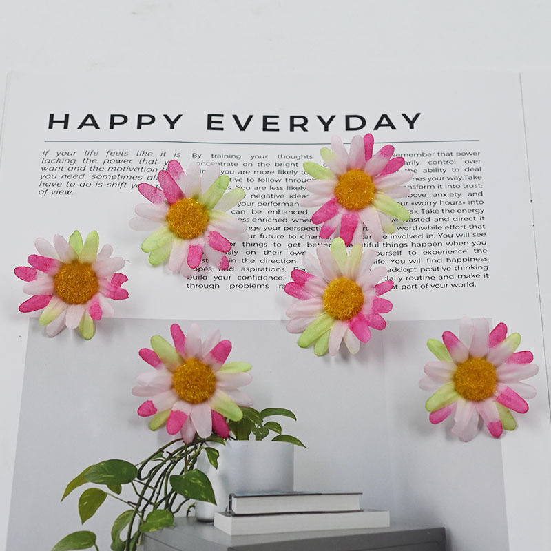 Accesorios para arreglos florales del fabricante Zhaoping: pequeños crisantemos silvestres artificiales para arreglos florales DIY para horquillas, flores artificiales semiterminadas.