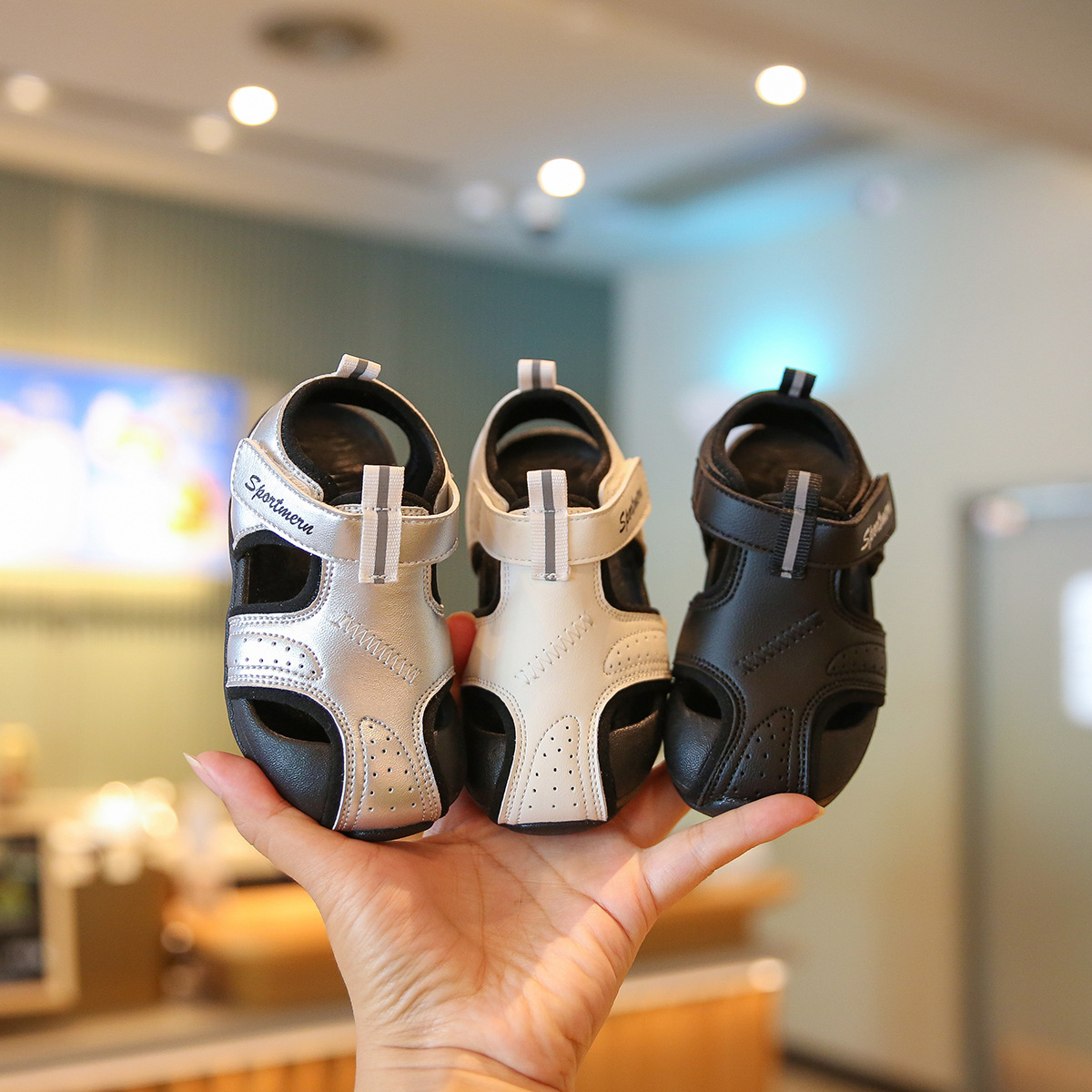 Baby Toddler Shoes 2025 Summer Baby Toe-Cap Sandals Toddler Shoes Little Boy Soft Sole Functional Shoes Female Baby Shoes