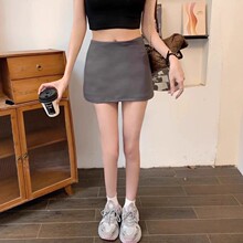 三分运动短裙女夏季假两件防走光大码修身遮肉弹力蜜桃臀瑜伽裤裙