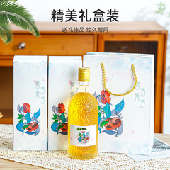 透明玻璃分裝果酒瓶自釀紅酒果酒儲酒瓶加厚密封玻璃瓶酒瓶套裝