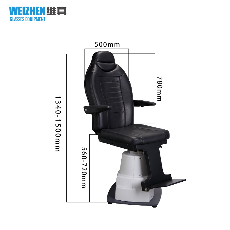 Weizhen WZ-DT-1 eléctrica Silla de elevación oftálmica Hospital tienda óptica Silla de Optometría optometría combinación Mesa Silla de elevación