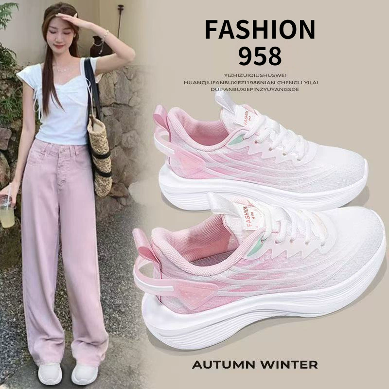 Светло-фиолетовые повседневные спортивные туфли в кампусном стиле, лето 2025 года, мягкая подошва, легкие сетчатые тканые кроссовки для бега для женщин