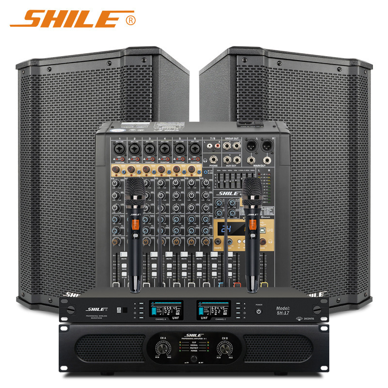 Shile Conference Room Speaker Set Wall-Mounted Speaker Combination Teaching and Training Shop Audio System Equipment Shile Conference Room Speaker Set Wall-Mounted Speaker Combination Teaching and Training Shop Audio System Equipment