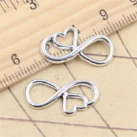 Древняя серебряная любовь 8 слов DIY ювелирные аксессуары кулон шарм ожерелье браслет подвеска