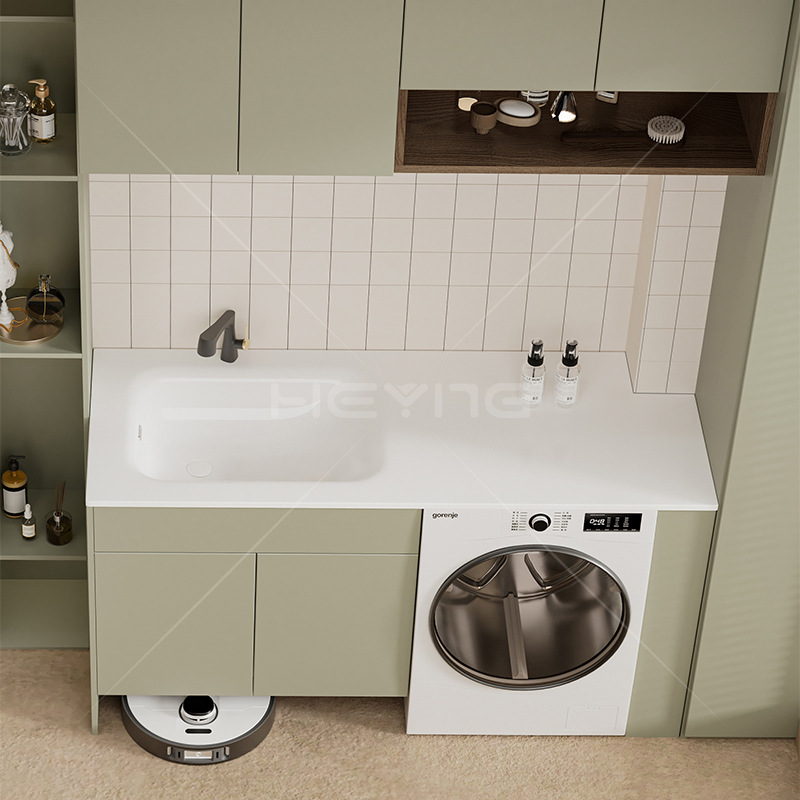 Cuenca de baño personalizada lavabo cerámica de gran tamaño lavabo