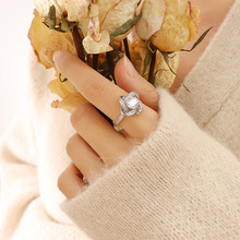 欧美首饰时尚经典款镶嵌锆石戒指优雅精致单戒送女士礼物首饰A328