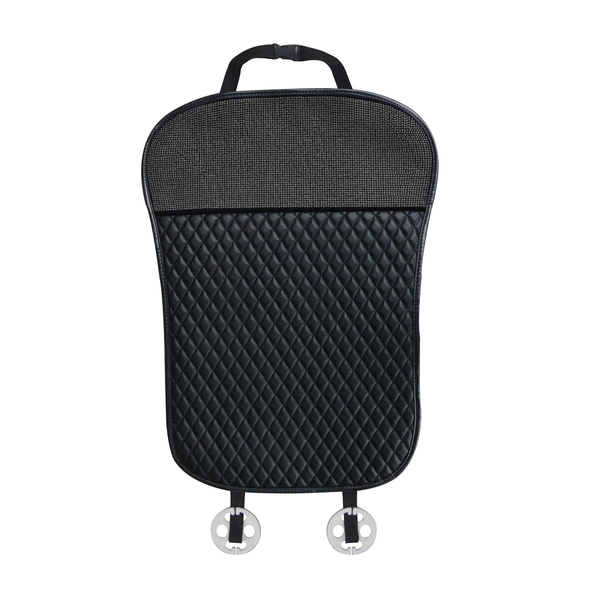 Car Seat Cover | Universal Seat cushion, seat cover - black-diamond-leather-single-small-waist