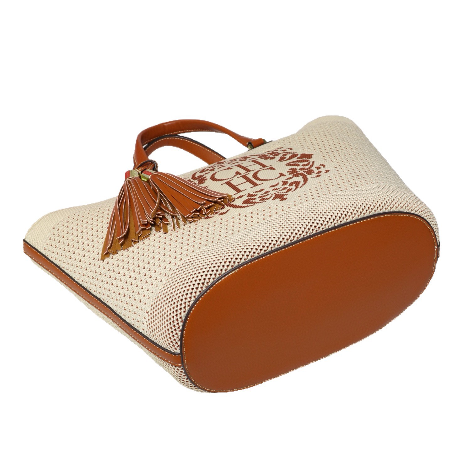 CHHC trenzado bolsa de hombro cesta de verduras bolsa de mujer diseño de letras de tejido volador nuevo bolso portátil de gran capacidad