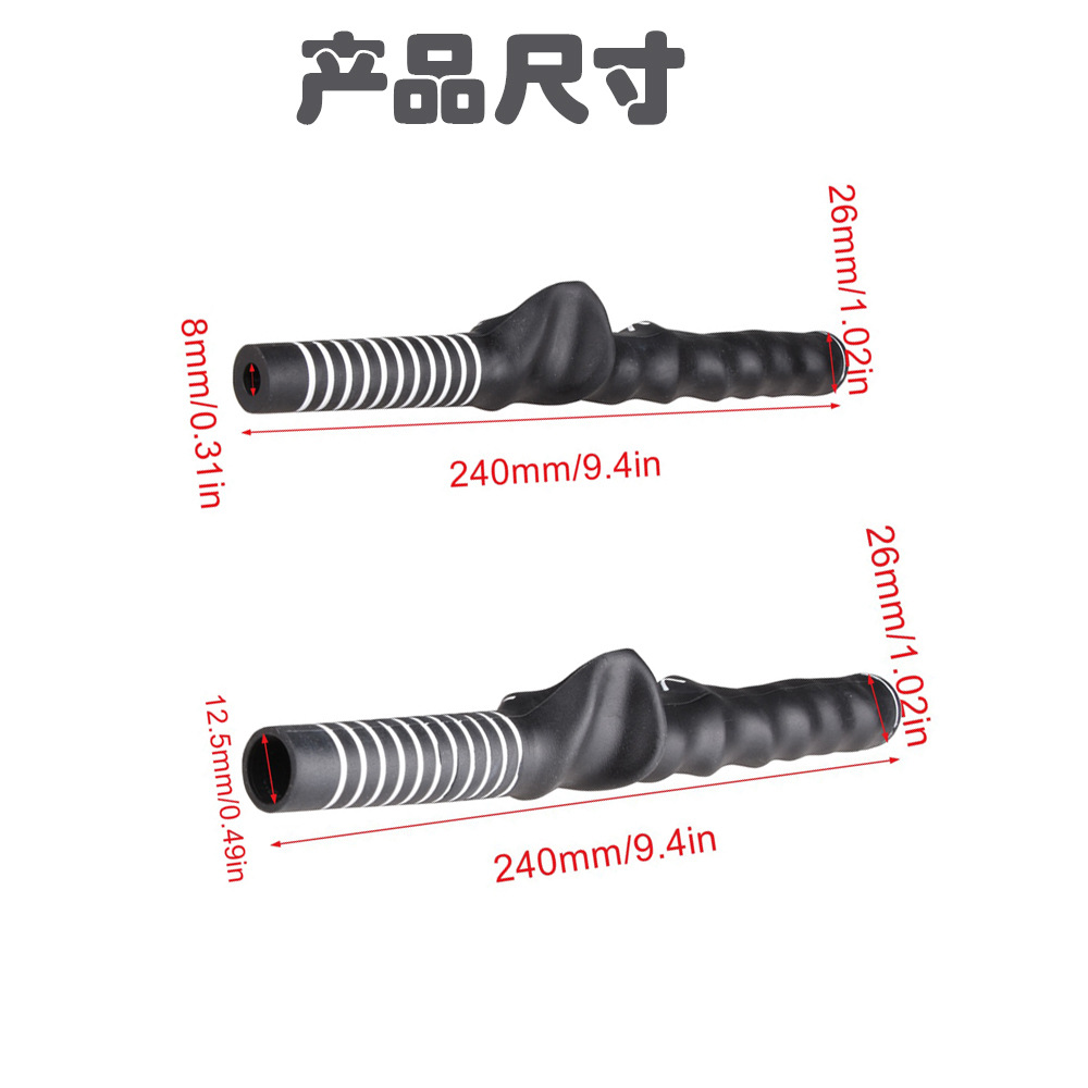 Golf en forma de mano agarre Club swing palo goma corrección en forma de mano derecha suministros de práctica para principiantes