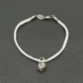 White Heart Bracelet
