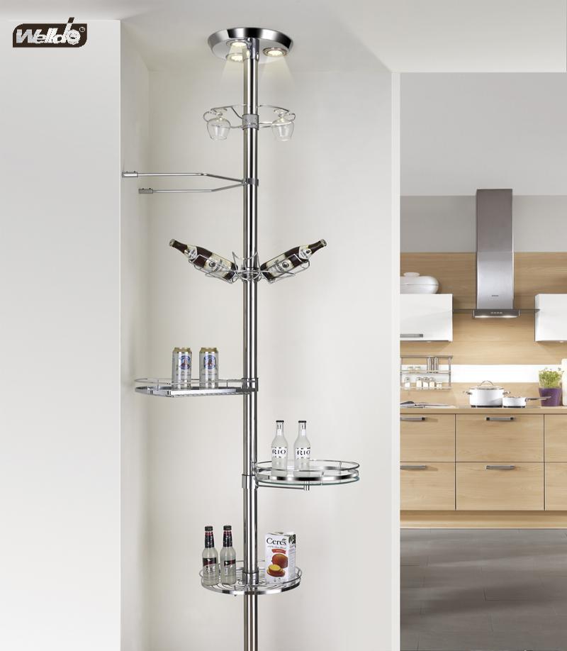 Welldo纬东 厨房吧台顶天立地系列多层置物架多层收纳架