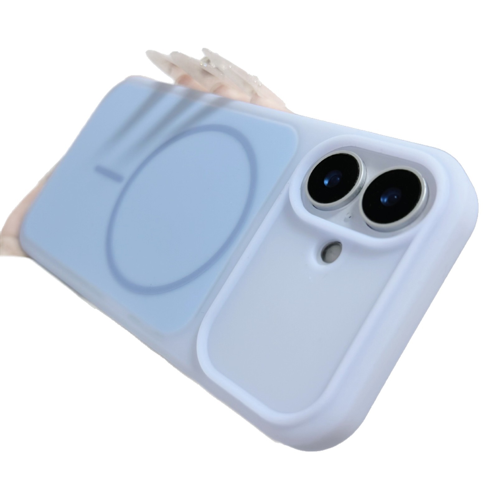 Aplicable para iPhone17promax caso de teléfono celular gelatina líquida silicona absorción de silicona 15 cubierta 16