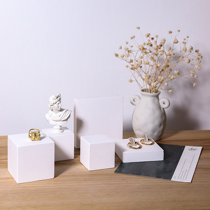 Creative Geometry Gypsum Material Display Set Decorative Jewelry Display Plate Shooting Props 