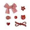 190# red bow 8-piece fastener set