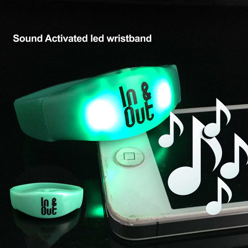 Carefully Selected In-Stock Voice-Activated Light-Up Bracelets, Colorful Led Bracelets, Vibrating Support Bracelets for Music Festivals, Concert Bracelets, European and American Style Carefully Selected In-Stock Voice-Activated Light-Up Bracelets, Colorful Led Bracelets, Vibrating Support Bracelets for Music Festivals, Concert Bracelets, European and American Style