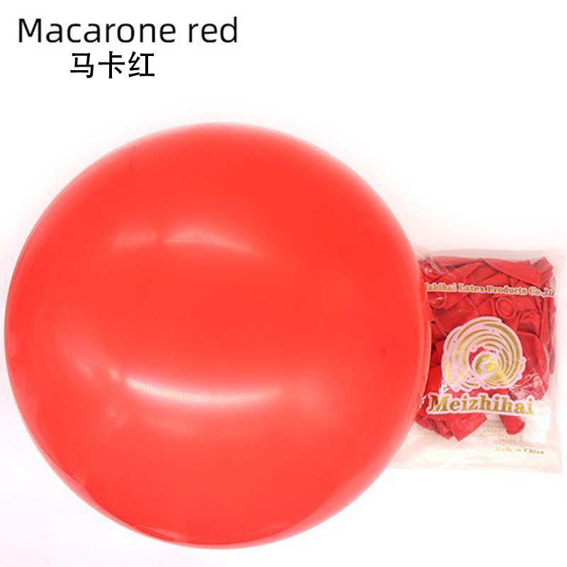 18 pulgadas macaron globo redondo engrosada boda decoración escena Diseño conjunto personalizado impreso logotipo