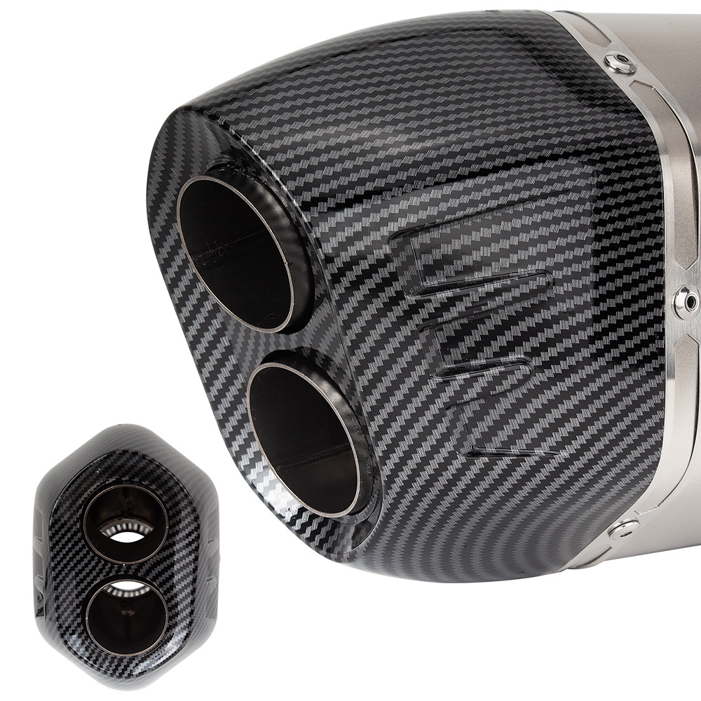 Universal Motorcycle Exhaust Pipe Modification Ninja400 R6 Cbr500 S7 Full Carbon Fiber Large Displacement Tailpipe