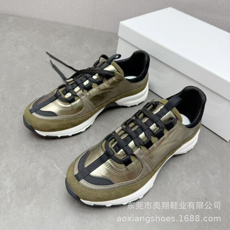 工厂现货高定无标版~ 25小香风早秋新款增高老爹鞋暴走鞋运动女鞋|undefined