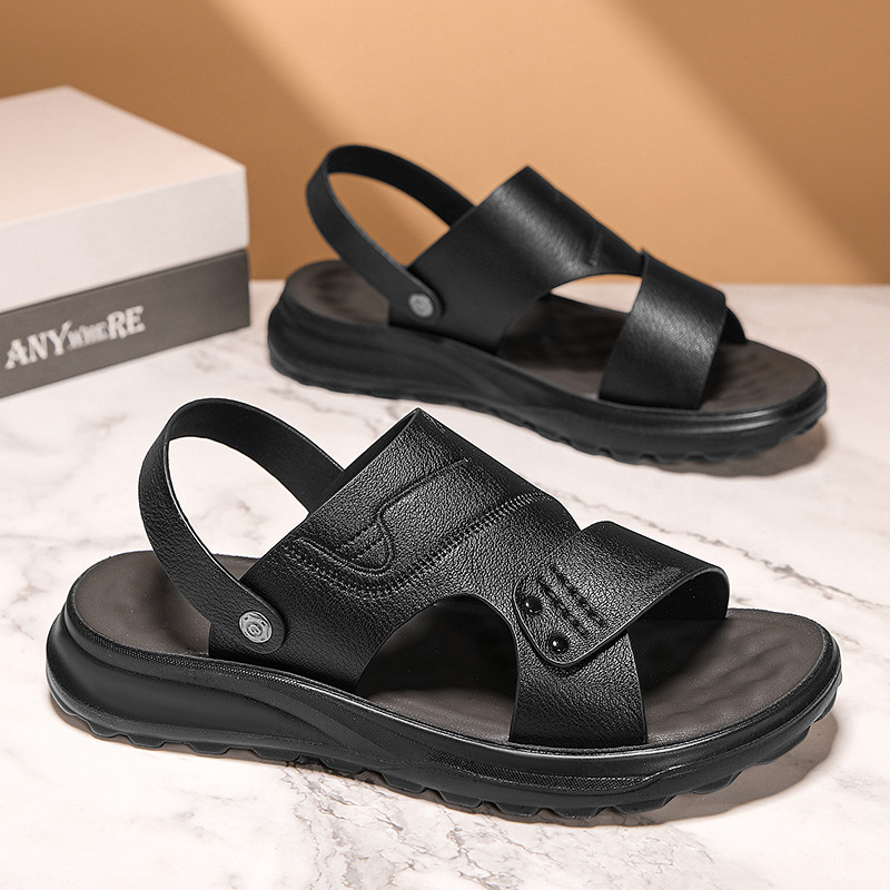 Sandalias para hombre verano nuevo estilo transpirable conducción exterior deportes ocio zapatos de playa antideslizantes resistentes al desgaste zapatillas ligeras y cómodas