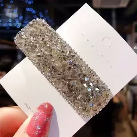 民族风治愈系闪钻珍珠名族风前额流苏边夹女个性刘海夹发卡发饰|undefined