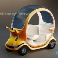 XT Наслаждайтесь путешествиями по живописному месту Улитка Knight экскурсионный автобус, туристический скутер, четырехместный Электромобиль, сканирующий код, самостоятельное вождение