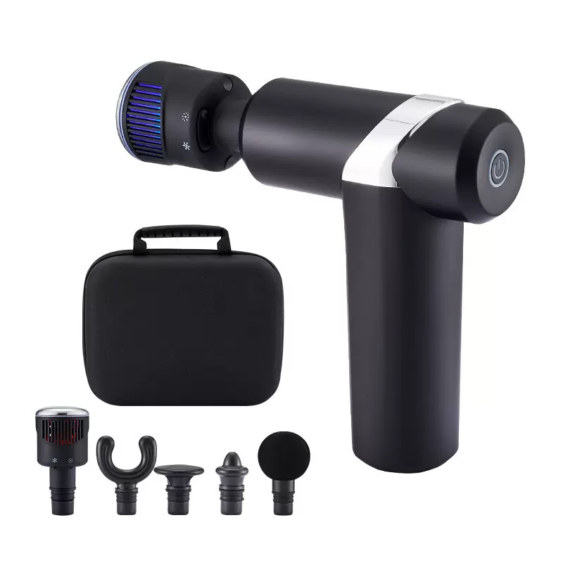 冷热切换科技跨境mini筋膜枪高频率击打放松按摩枪便携冷热敷