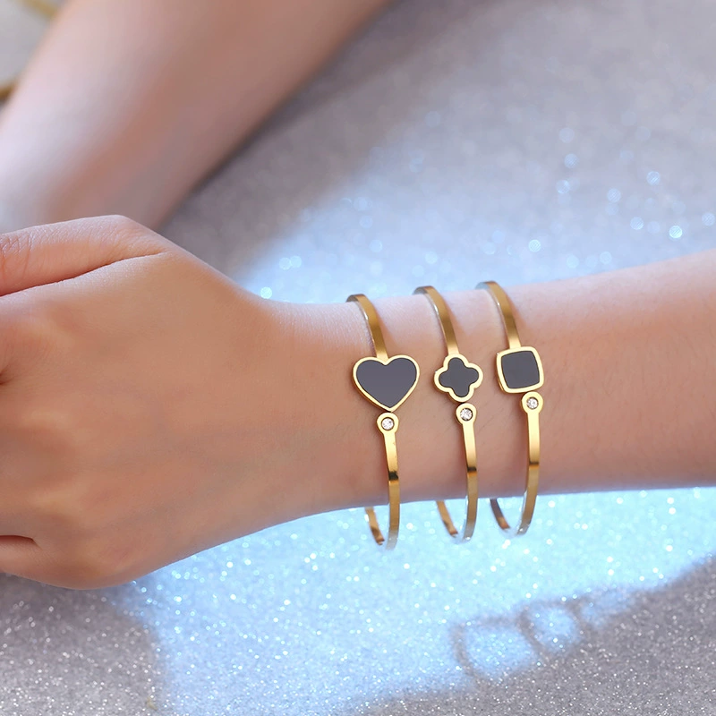Модная бриллиантовая нержавеющая сталь, ретро аксессуар, корей bracelet, европейский стиль, индивидуальный пошив