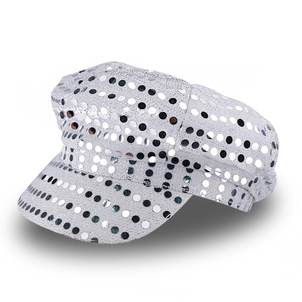 70s Disco Performance Sequin Hat For Festival Party And Cosplay_voghion.com