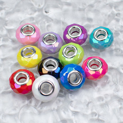 Cross-border Pan's 15mm AB Swarovski High-Light Cut Bead Abacus Wheel Separating Beads Painted Dispersed Beads DIY Jewelry Accessories