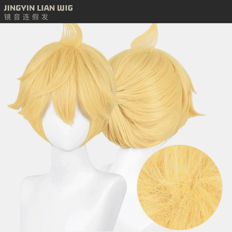 Косплей-набор Kagamine Rin/Len, морской костюм из искусственной кожи с париком и аксессуарами, размеры XS–XXL