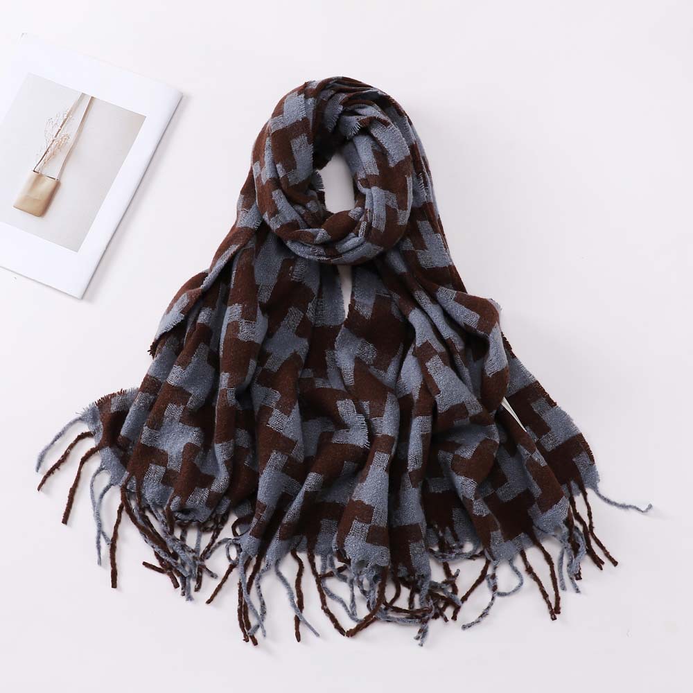 Women's Fashion Geometric Imitation Cashmere Pashmina Scarves display picture 1