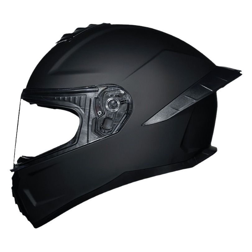 Casco de Motocicleta Certificado ORZ3c para Hombre y Mujer, Casco Integral de Doble Lente, Alerón Trasero Personalizado de Verano, Estilo Semi-Integral con Bluetooth