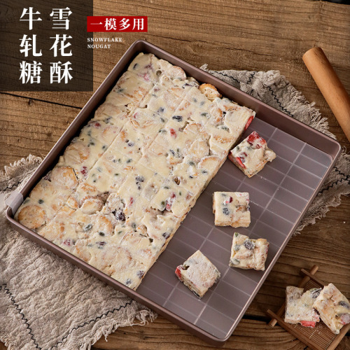 PK7J Snowflake Crisp Candy Mold Set, Non-stick Wafer Candy Making Tool Kit for Home Baking DIY Material Pack