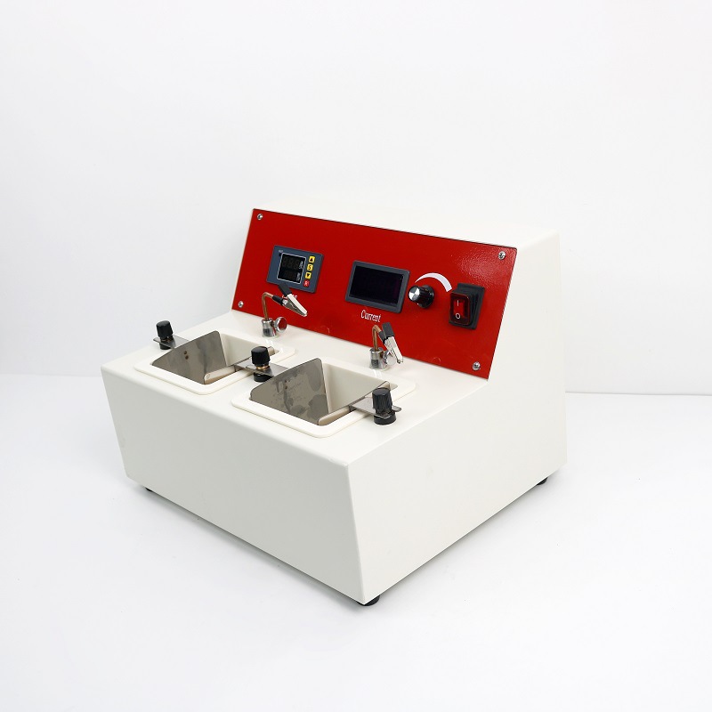 Dentadura dental dentadura equipo de fábrica mecánico máquina de pulido electrolítico de doble ranura de alimentación de electrolitos máquina de pulido electrolítico Doble