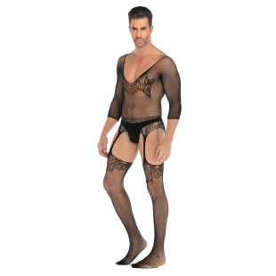 Men's Plus Size Sexy Underwear Open-range Sexy Nets Uniform Temptation Clothing Sexy Suit