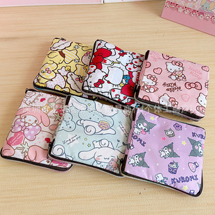 Cartoon Luggage Bag Student Large Capacity Portable Travel Bag Cute Waterproof Foldable Oxford Cloth Storage Bag