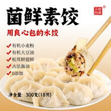 素水饺佛家纯素鲜素饺子有机面粉煎饺蒸饺早餐纯净无五辛素馅