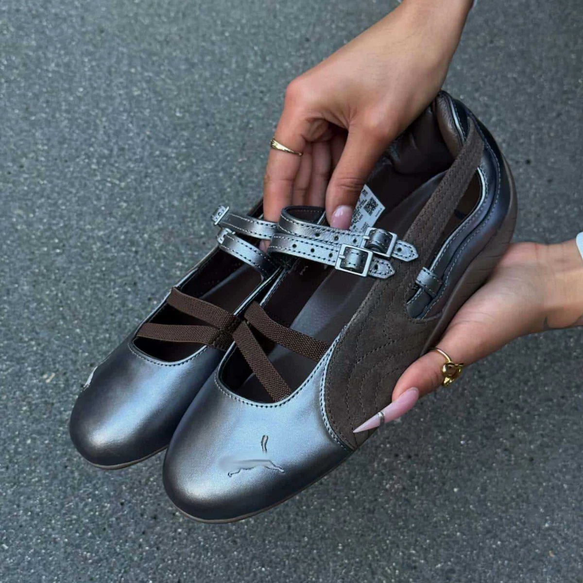 Puma speedcat ballet shoes rose Park Caiying Mary Jane same style women's sports fashion versatile one-legged shoes