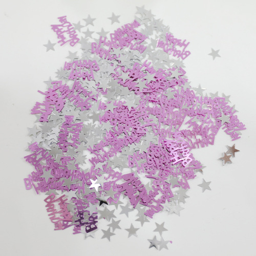 Amazon birthday confetti happy birthday English star confetti birthday party desktop decoration