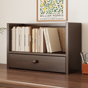 Desktop Bookshelf All Solid Wood Small Bookshelf Simple Book Rack on Desk Storage Rack on Desk Table Storage Rack