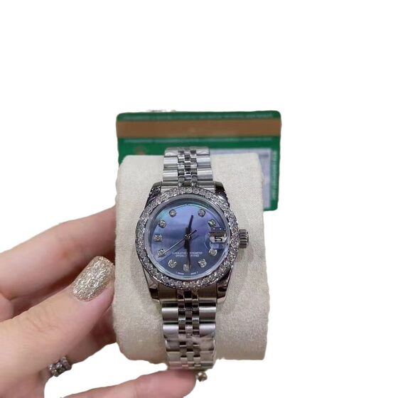 Rizhi Fashion Ladies Steel Band Watch Explosion Models High-grade Gold Watch Brand Calendars Gold Source Factory Cross-border Wholesale