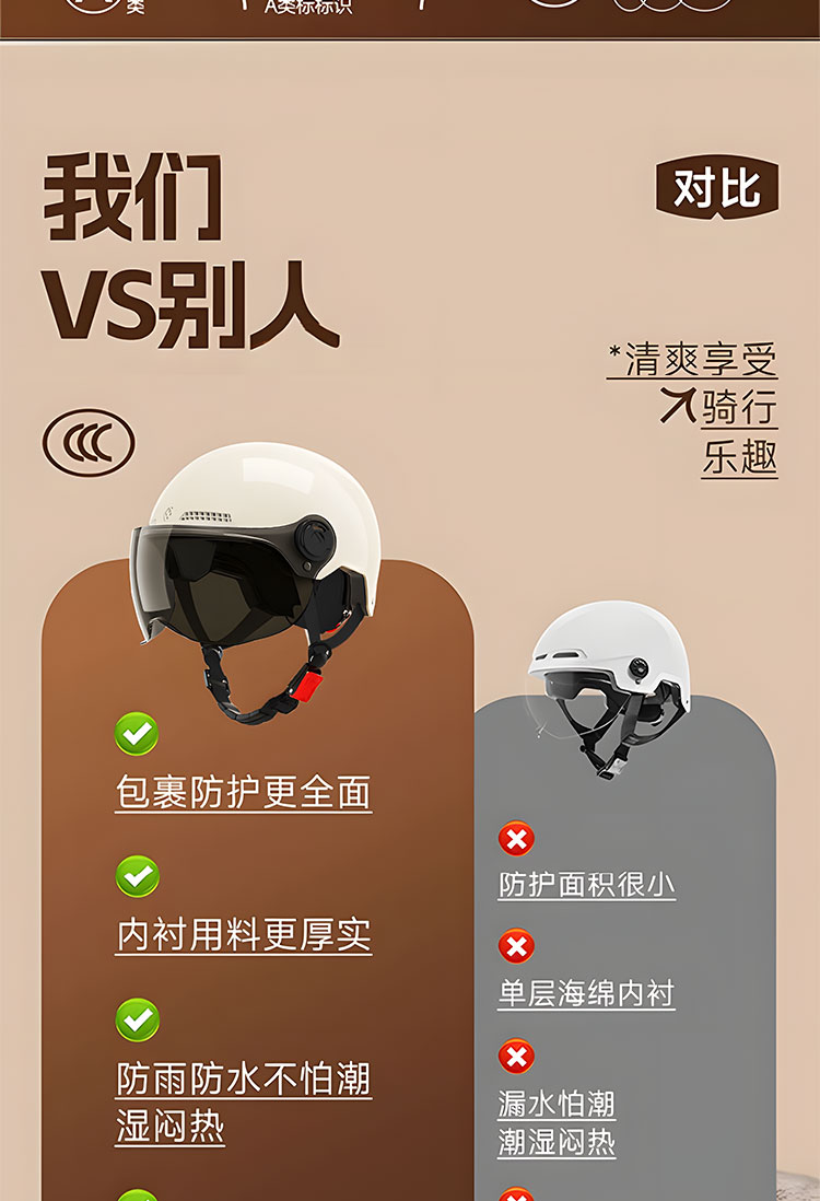 Suitable for Sunra Electric Vehicle Helmet Half Helmet 3C Certified New National Standard