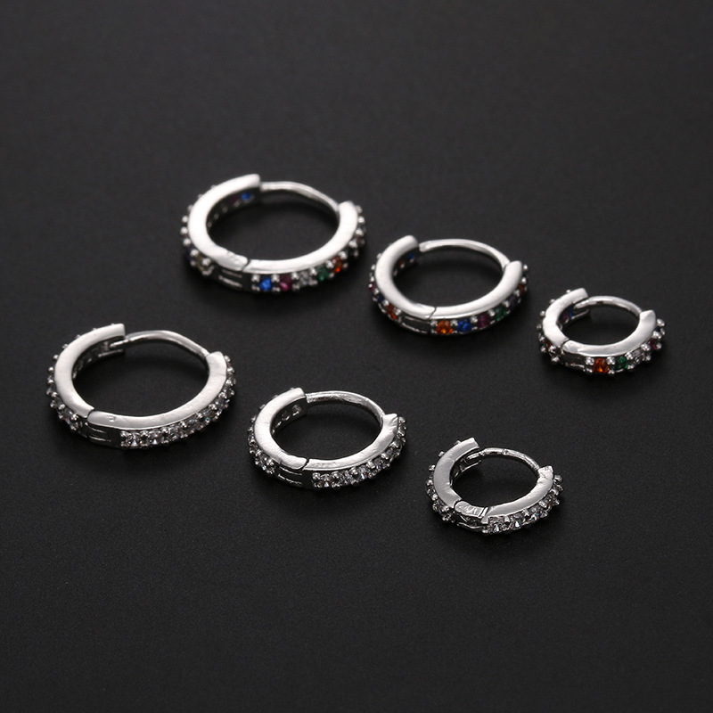 Fashion Round Copper Inlay Zircon Nose Ring display picture 2