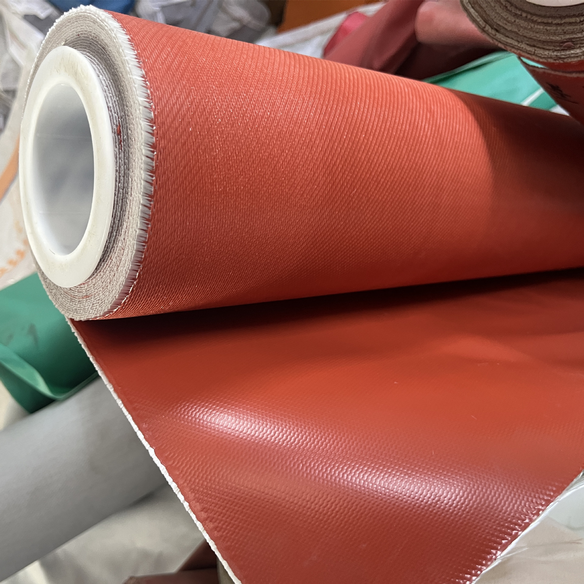 硅胶布厂家批发加厚单面硅胶阻燃电焊防火布加厚防火布 供应